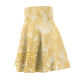 Gold Glitter Skater Skirt