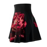 Red on Black Skater Skirt