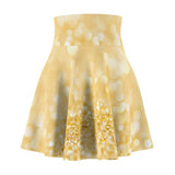 Gold Glitter Skater Skirt