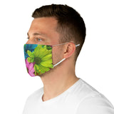Vibrant Floral Fabric Face Mask