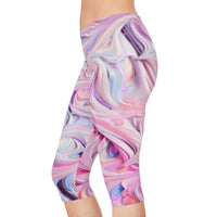 Swirl Frosting Capri Leggings