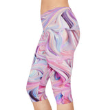 Swirl Frosting Capri Leggings