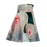 Pale Roses Skater Skirt