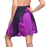 Purple Peddles Skater Skirt