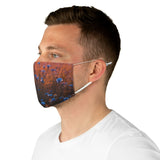 Blue Corn Flower Fabric Face Mask