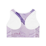 Purple Oil Sports Bra