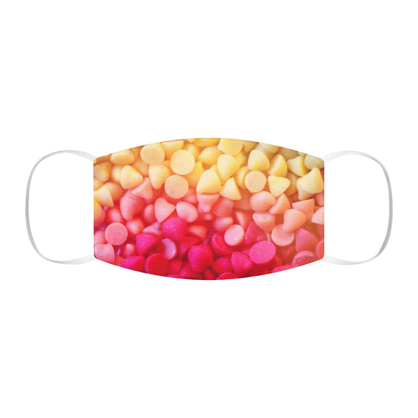Yellow/Pink Candy Snug-Fit Polyester Face Mask