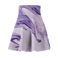 Purple Oil Skater Skirt