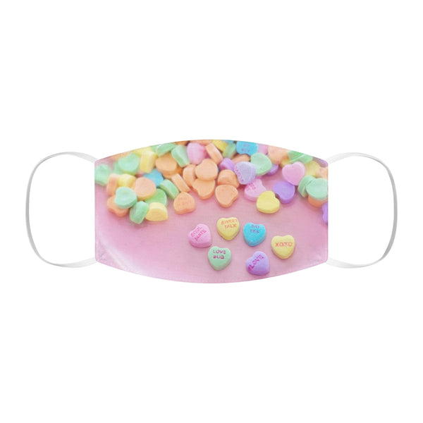 Candy Heart Snug-Fit Polyester Face Mask