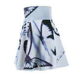 Butterfly Silhouette  Skater Skirt