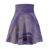 Purple & Gold Skater Skirt