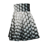 Black & White Comb Skater Skirt