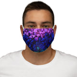 Purple/Navy Candy Snug-Fit Polyester Face Mask