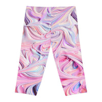 Swirl Frosting Capri Leggings