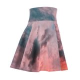 Coral Clouds Skater Skirt
