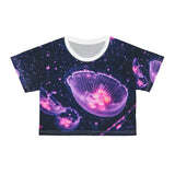 Purple Jellyfish Crop Tee