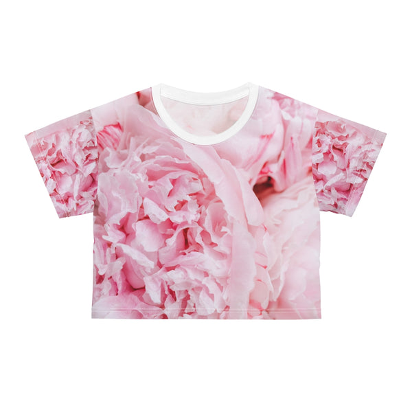 Pink Carnation Crop Tee