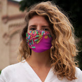 Hot Pink Candy Snug-Fit Polyester Face Mask