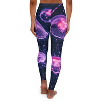 Purple Jellyfish Spandex Leggings