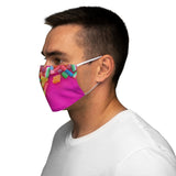 Hot Pink Candy Snug-Fit Polyester Face Mask
