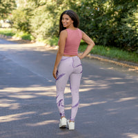 Purple Oil Spandex Leggings