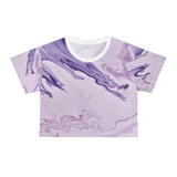 Purple Oil Crop Tee