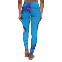 Pink & Blue Jellyfish Spandex Leggings