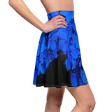 Blue floral Skater Skirt