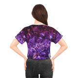 Purple Jewel Crop Tee