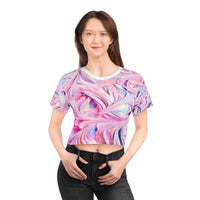 Swirl Frosting Crop Tee