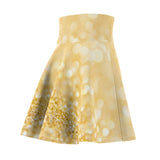 Gold Glitter Skater Skirt