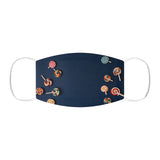 Navy Lollipop Snug-Fit Polyester Face Mask