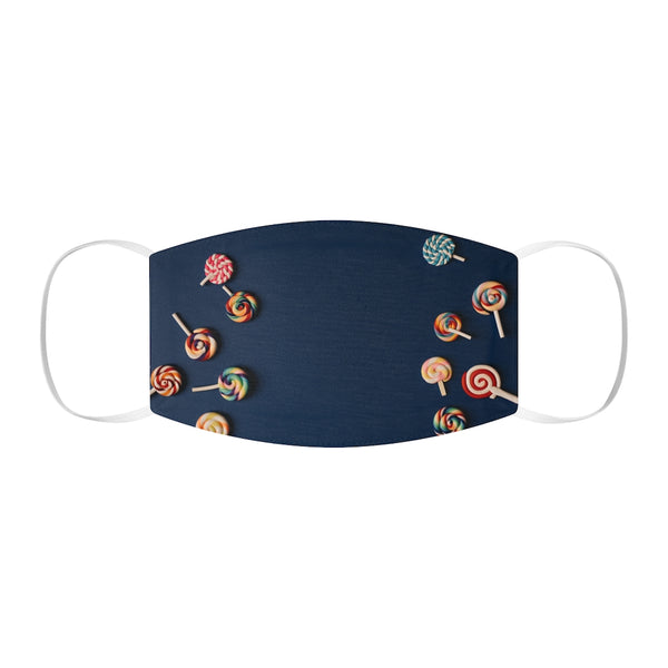 Navy Lollipop Snug-Fit Polyester Face Mask