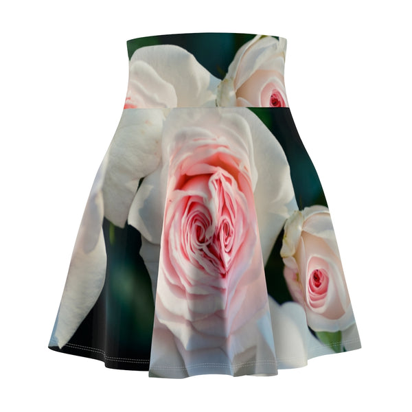 Pale Roses Skater Skirt