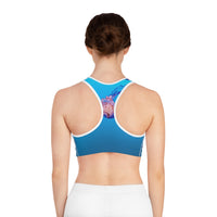 Pink & Blue Jellyfish Sports Bra