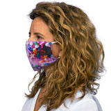 Pink Doughnut Snug-Fit Polyester Face Mask