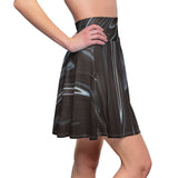 Black Oil Skater Skirt