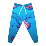 Pink & Blue Jellyfish Athletic Joggers (AOP)