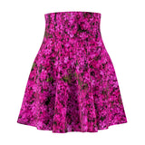 Fuchsia Field Flowers Skater Skirt