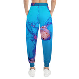 Pink & Blue Jellyfish Athletic Joggers (AOP)