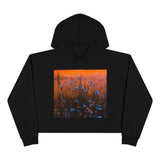 Blue Corn Flower Crop Hoodie
