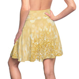 Gold Glitter Skater Skirt