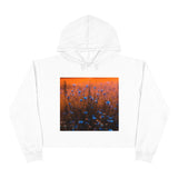 Blue Corn Flower Crop Hoodie
