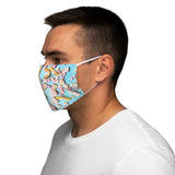 Teal Candy Snug-Fit Polyester Face Mask