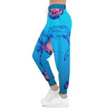 Pink & Blue Jellyfish Athletic Joggers (AOP)
