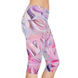 Swirl Frosting Capri Leggings