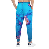Pink & Blue Jellyfish Athletic Joggers (AOP)