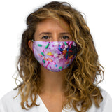 Pink Doughnut Snug-Fit Polyester Face Mask