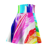 Spilled Paint Skater Skirt