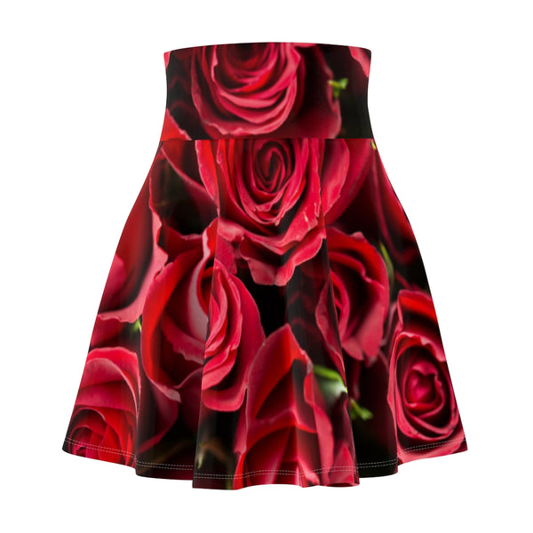 Red Rose Skater Skirt